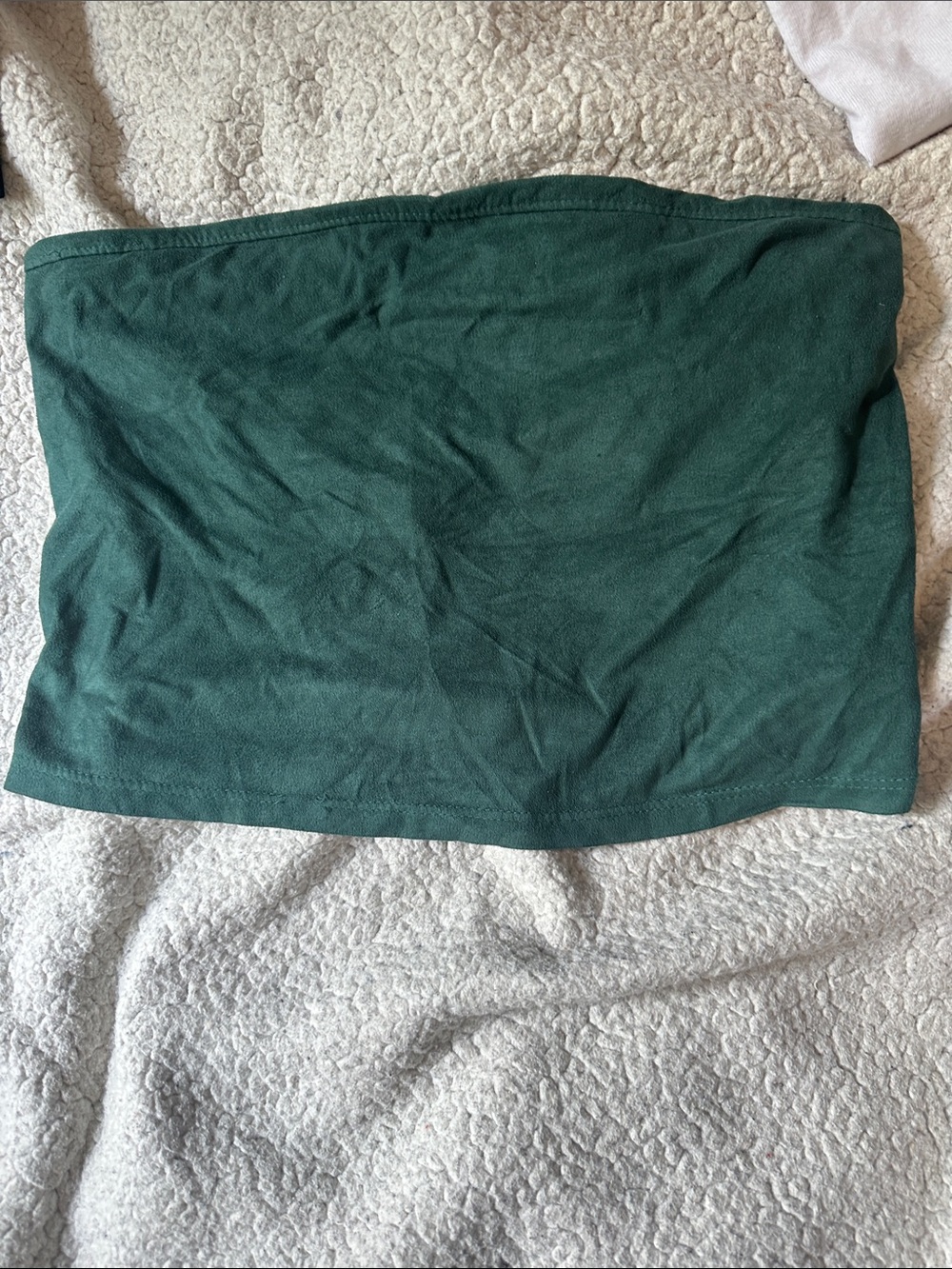 Urban Outfitters Dark Green Strapless Tube Top
